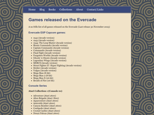 lists/evercade screenshot
