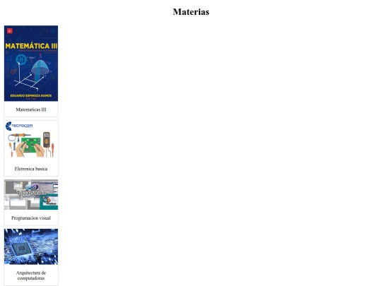 HTML/materias screenshot
