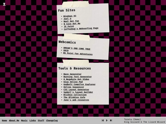 pages/links screenshot