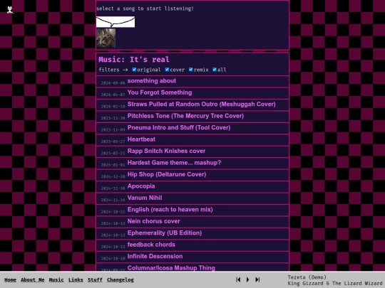 pages/music screenshot