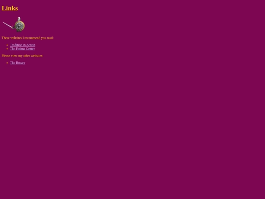 links screenshot