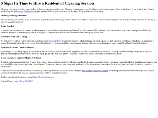 5SignsItsTimetoHireaResidentialCleaningServices screenshot