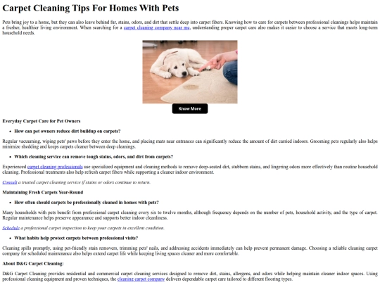 CarpetCleaningTipsForHomesWithPets screenshot