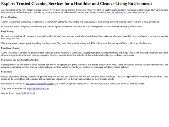 ExploreTrustedCleaningServicesforaHealthierandCleanerLivingEnvironment screenshot