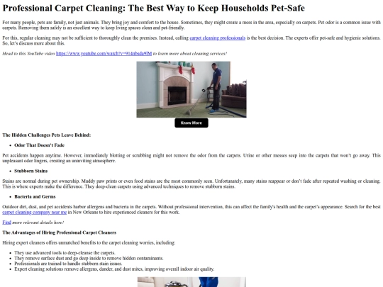ProfessionalCarpetCleaningTheBestWaytoKeepHouseholdsPet-Safe screenshot