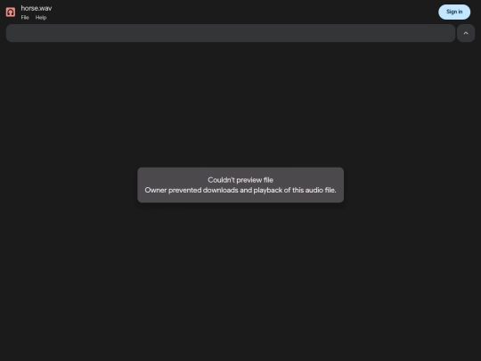 minnows/horse.wav screenshot