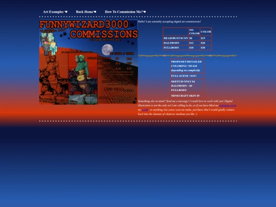 commissions screenshot