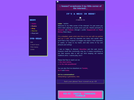 OLDindex screenshot