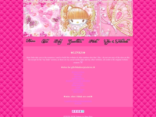 links screenshot
