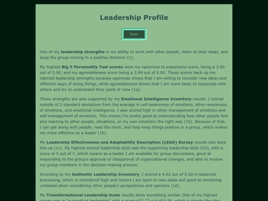 Profile screenshot