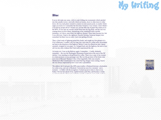 writing-blue screenshot
