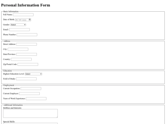 guestform screenshot