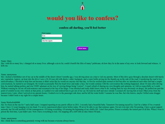 confession screenshot