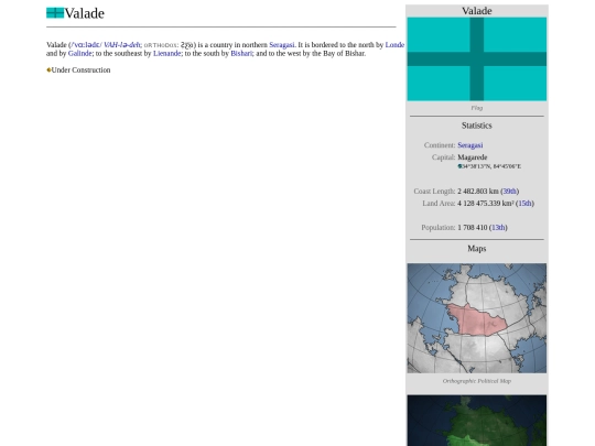 Valade screenshot