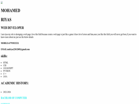 index screenshot