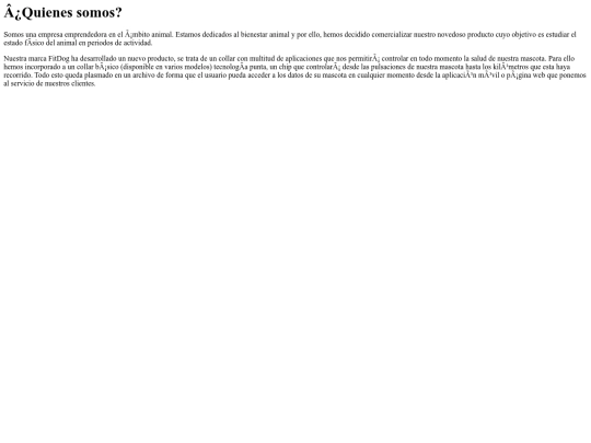 fitDog/Quienessomos screenshot
