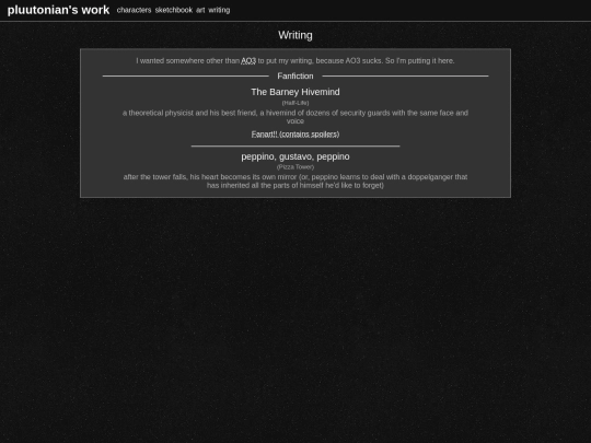 work/writing screenshot