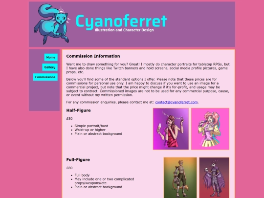 commissions screenshot