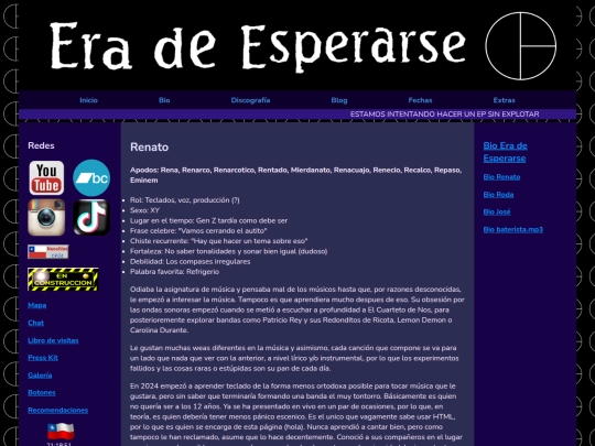 integrantes/biorenato screenshot