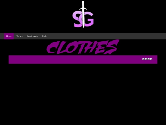 Clothing screenshot