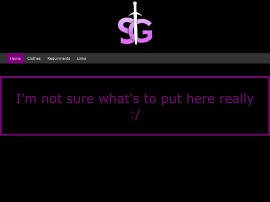 Requirements screenshot