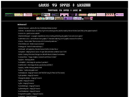 links screenshot