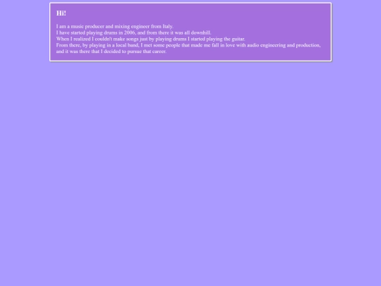 aboutme screenshot
