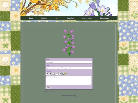 guestbook screenshot