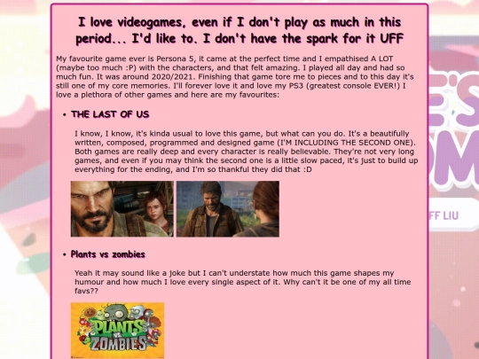 Pages/videogames screenshot