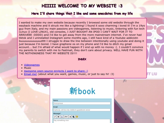 index screenshot