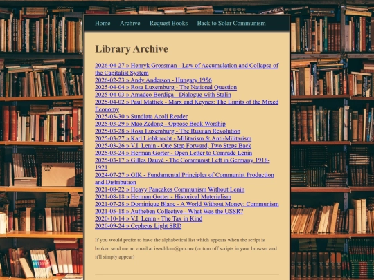 library/archive screenshot