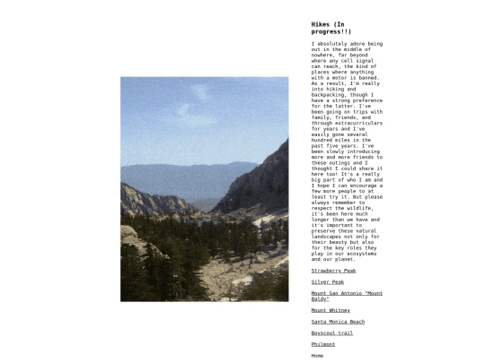 Hikes screenshot
