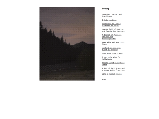 Poetry screenshot
