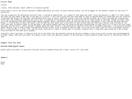 Stuff 4 hikes/hike entries/SilverPeak screenshot