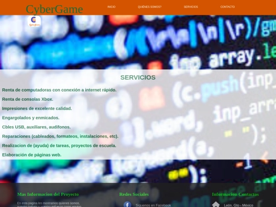 servicios screenshot