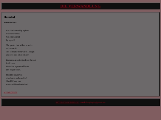 writings/haunted screenshot