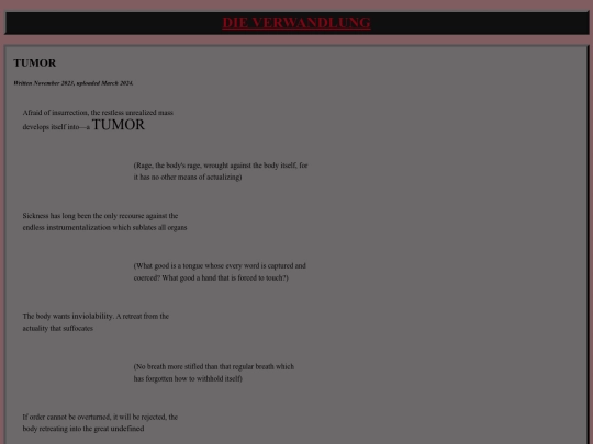 writings/tumor screenshot