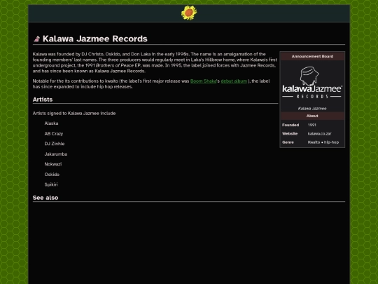 Labels/Kalawa screenshot