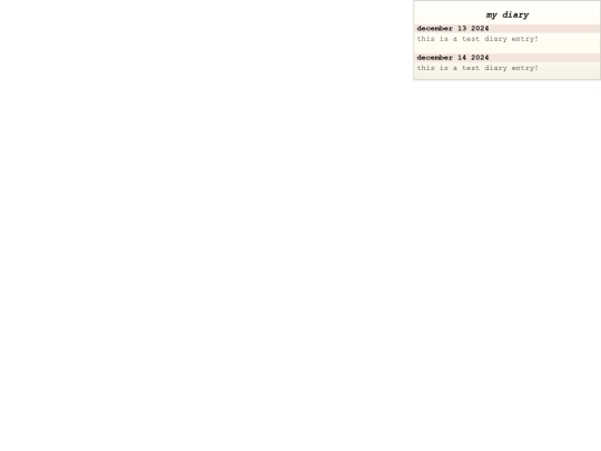 diary screenshot