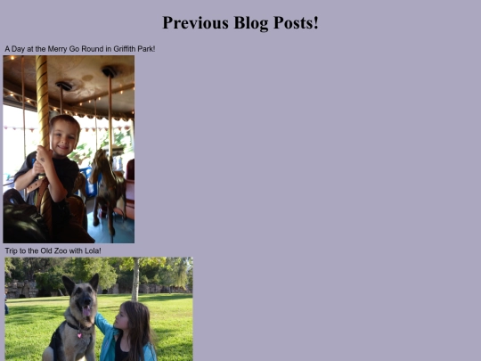PreviousBlogPosts screenshot