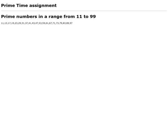 PrimeTimeAssignmentFinal screenshot