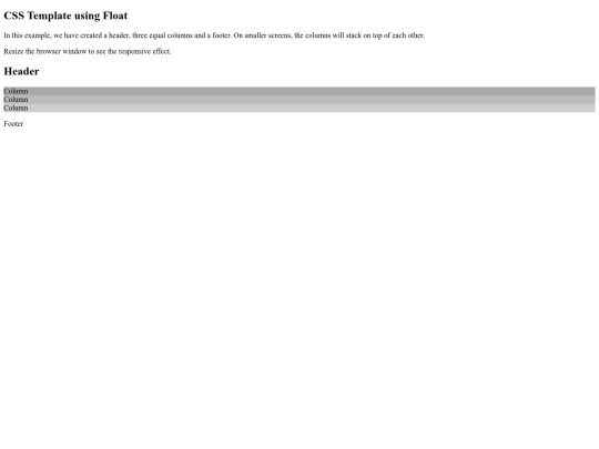 csstyletemplate screenshot