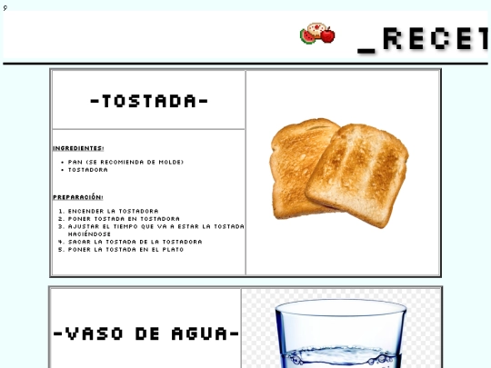 recetas screenshot
