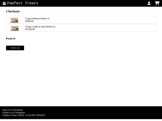checkout screenshot