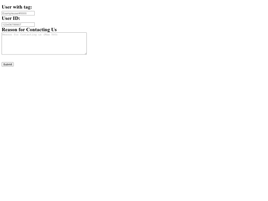 form screenshot