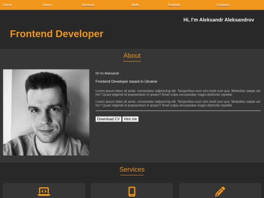 MyFirstSite screenshot