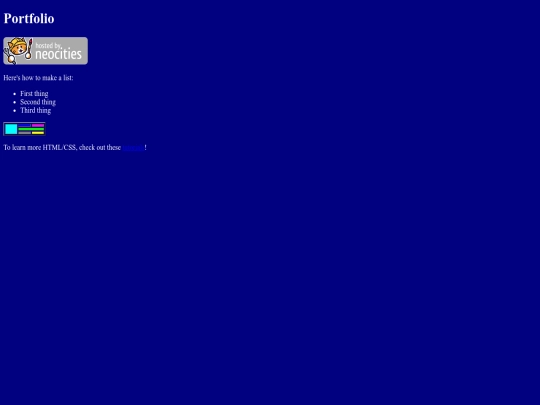 portfolio screenshot