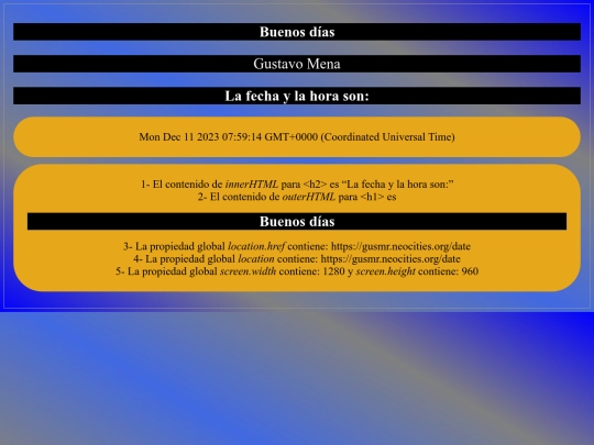 date screenshot