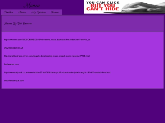 sources screenshot
