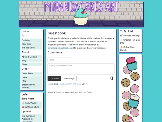 guestbook screenshot